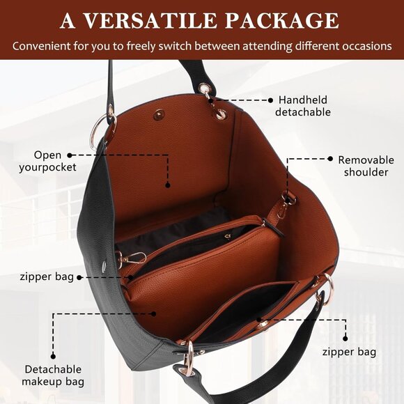 Elegant Extra Large Tote Bag with Magnetic Closure | Fashion for Every Occasion - Picture 2 of 6